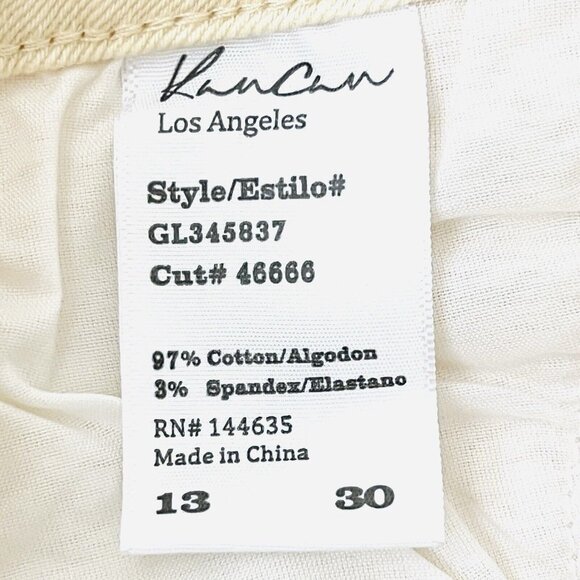 Kancan Women's Stretch Wide Leg Natural Pants Size 13/30 (34x29) High Rise NWT - Picture 7 of 11